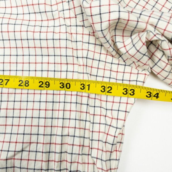 Polo Ralph Lauren 4XLT Tall Men's Shirt Button-Down White Graph Check Flannel - Picture 14 of 14